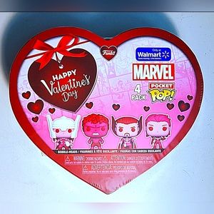 Funko Marvel Valentine’s Bitty Pop 4pk Thor Doctor Strange Captain Marvel Hulk